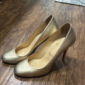 Christian Louboutin Gold Heels